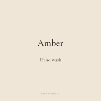 Amber Hand Wash